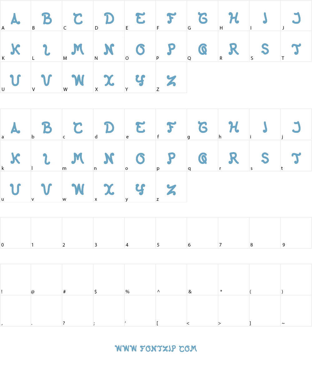 The Happy Face Returns Font Character